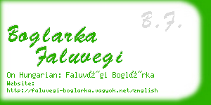 boglarka faluvegi business card